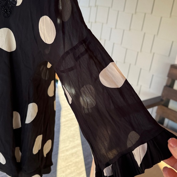 Twin- Set Simona Barbieri | Polk a Dot Long Sleeve Blouse - Picture 5 of 12